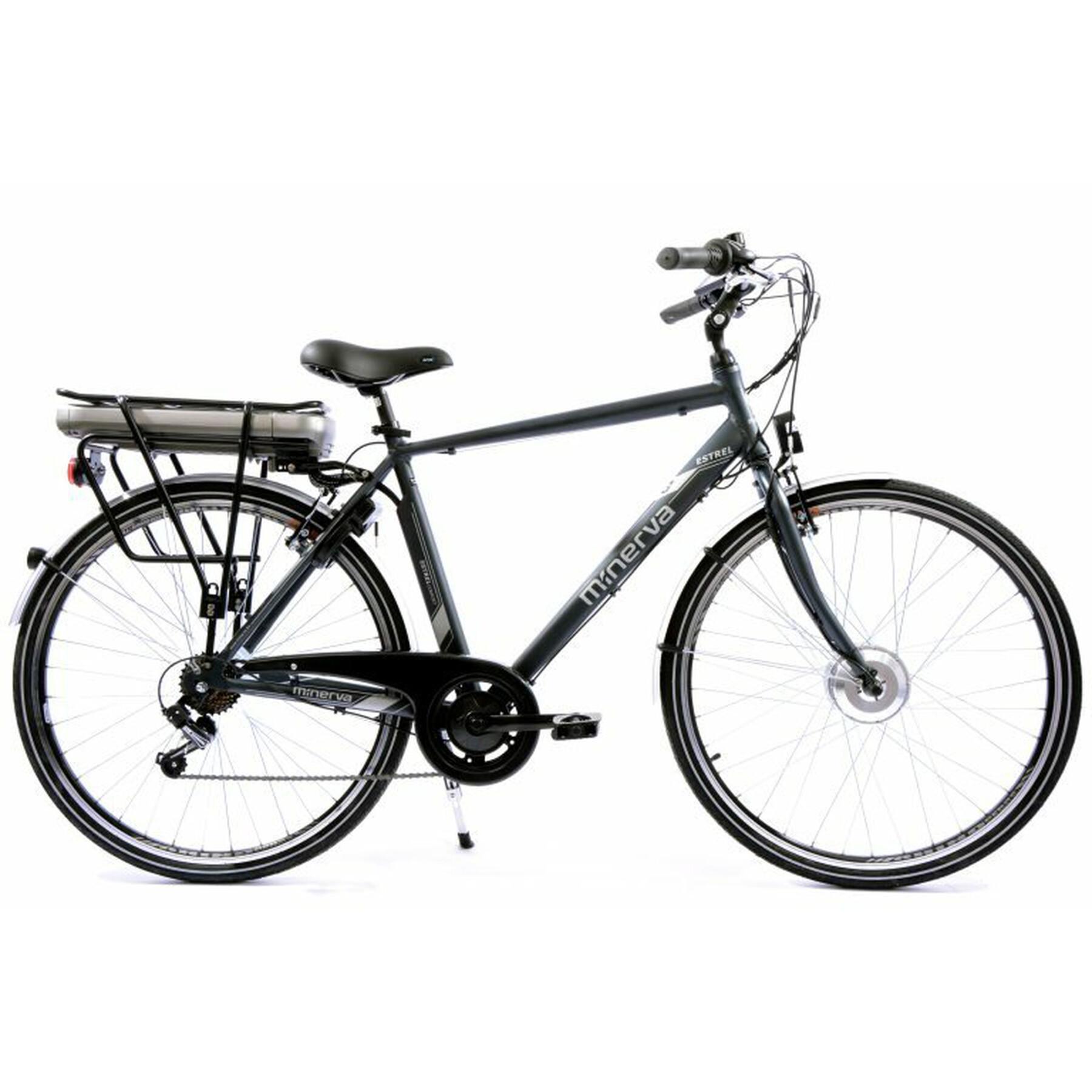 Elektrische fiets Minerva Estrel F-motor Rigid Fork Acera 53 - Fietsen City