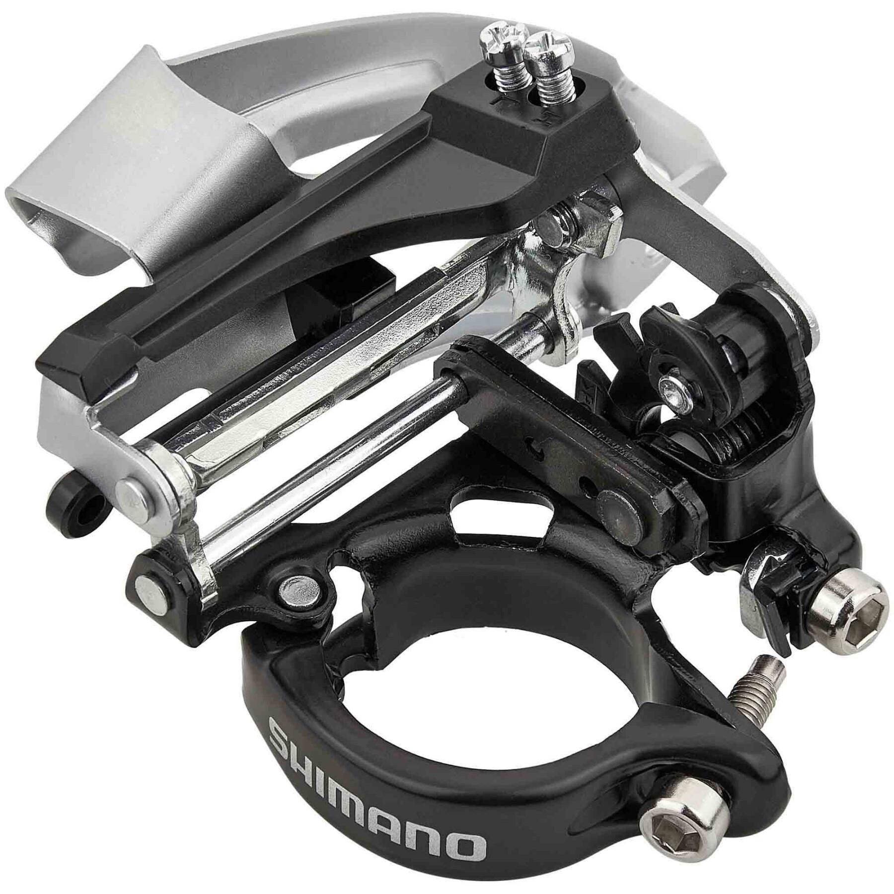 Drievoudige voorderailleur Shimano Tourney Tx FD-TX800-TS6-SET Triple Top Swing