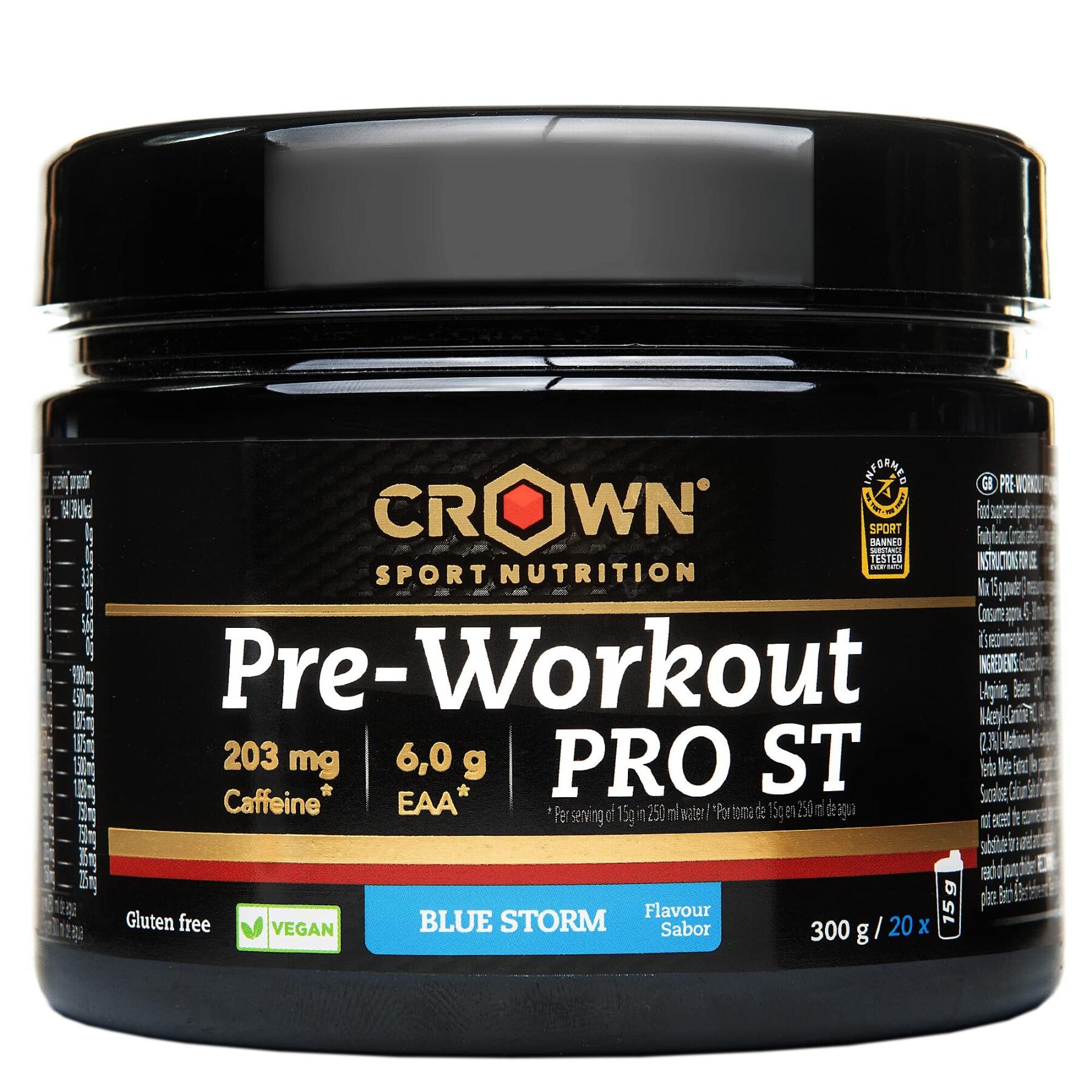 Energiedrank Crown Sport Nutrition Pre-Workout Pro St - blue storm - 300 g