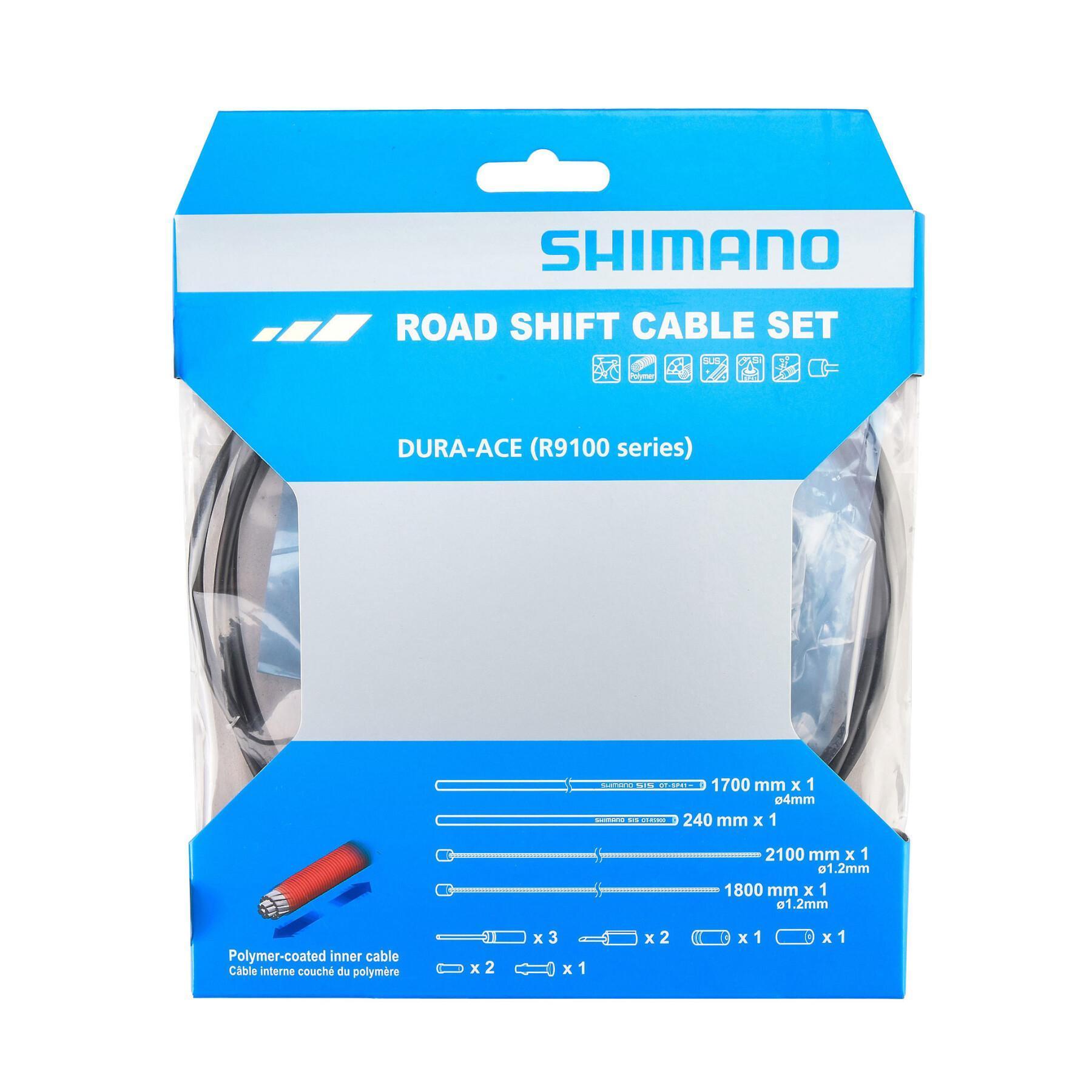 Kabelsets en schakelkappen met polymeercoating Shimano