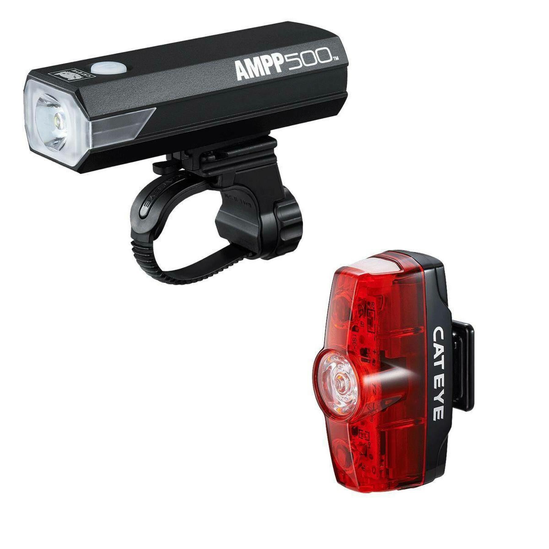 voor- en achterverlichting Cateye Ampp 500/Rapid Mini