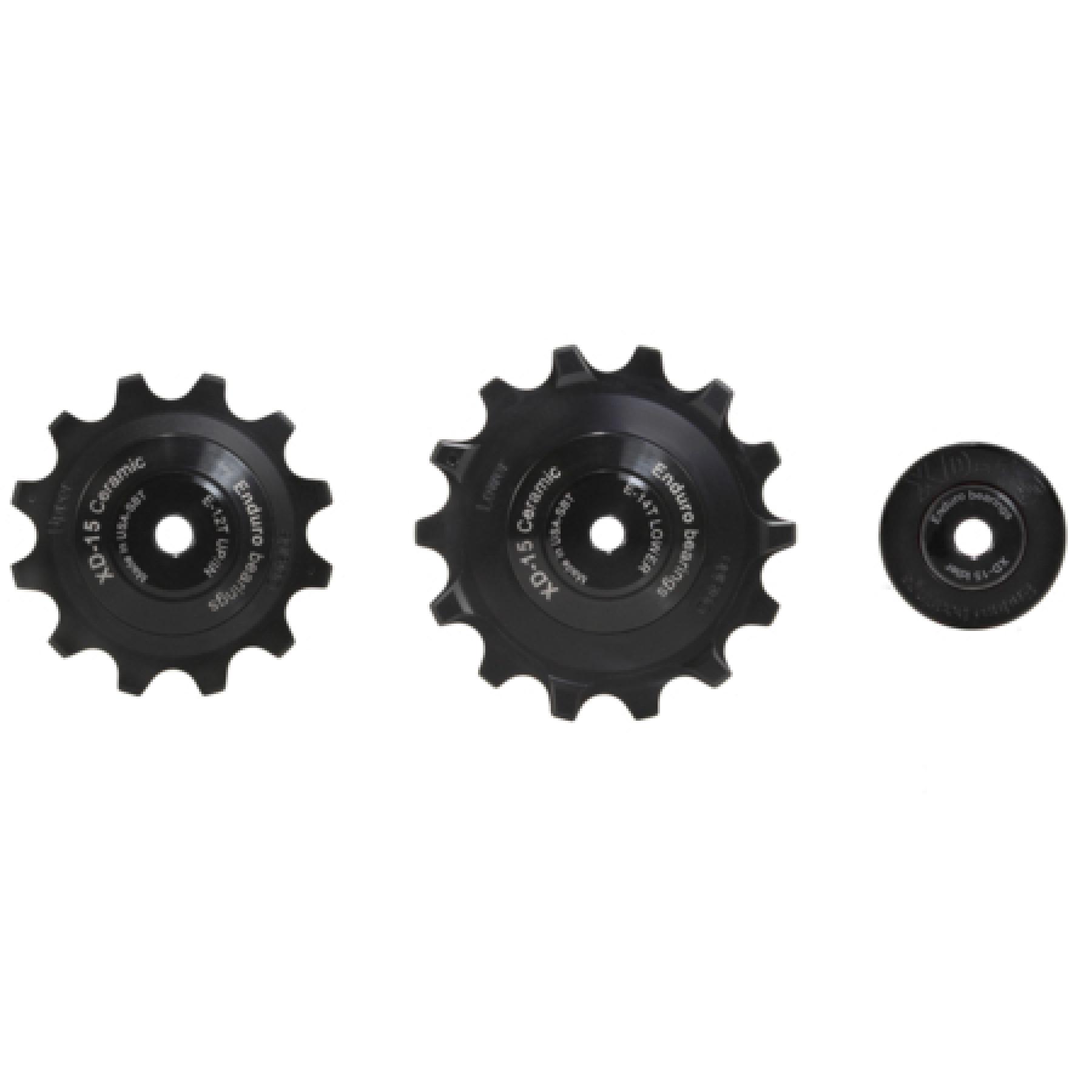 Derailleurwieltje Enduro Bearings Jockey wheel set XD-15-SRAM Eagle-Black