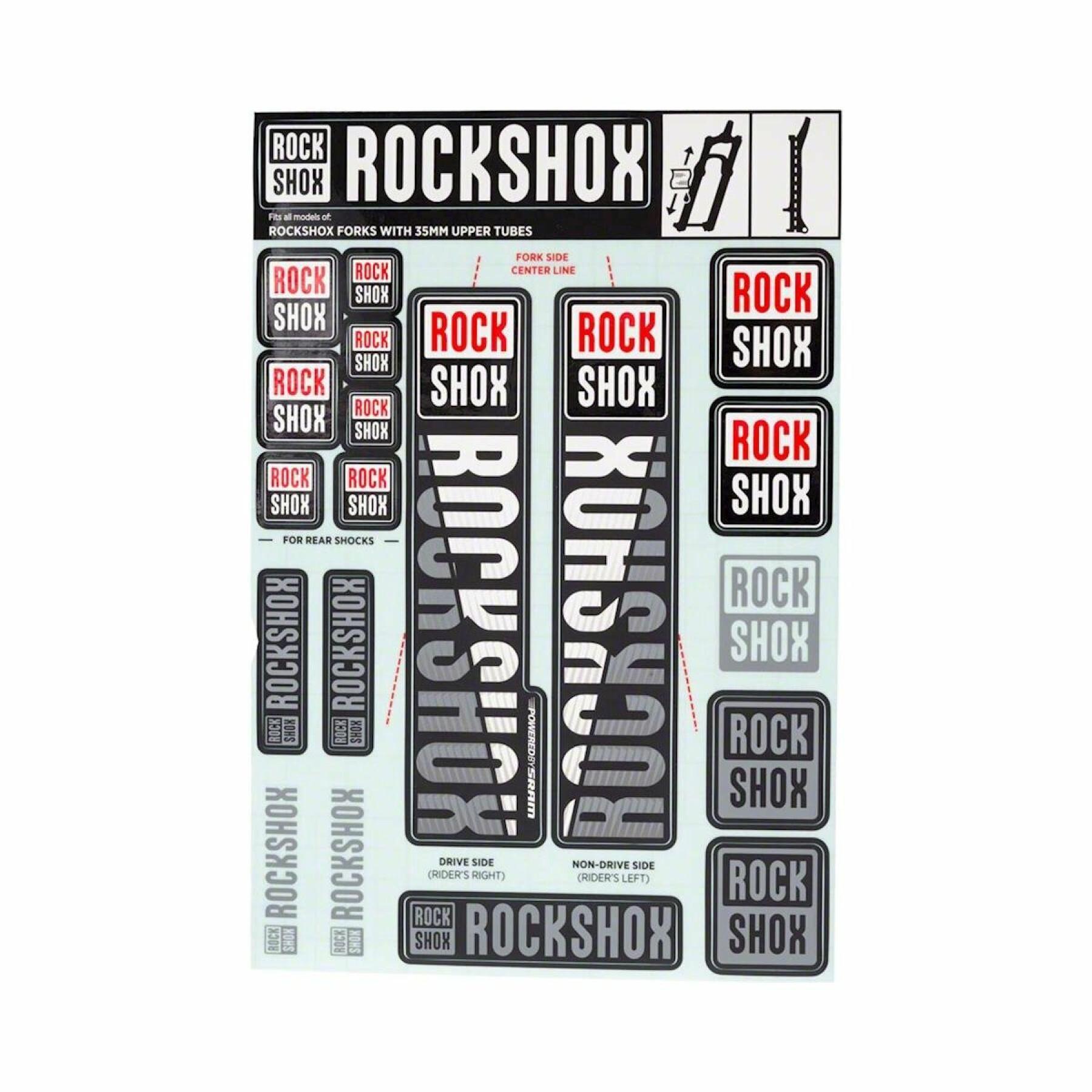 Stickers Rockshox 35mm