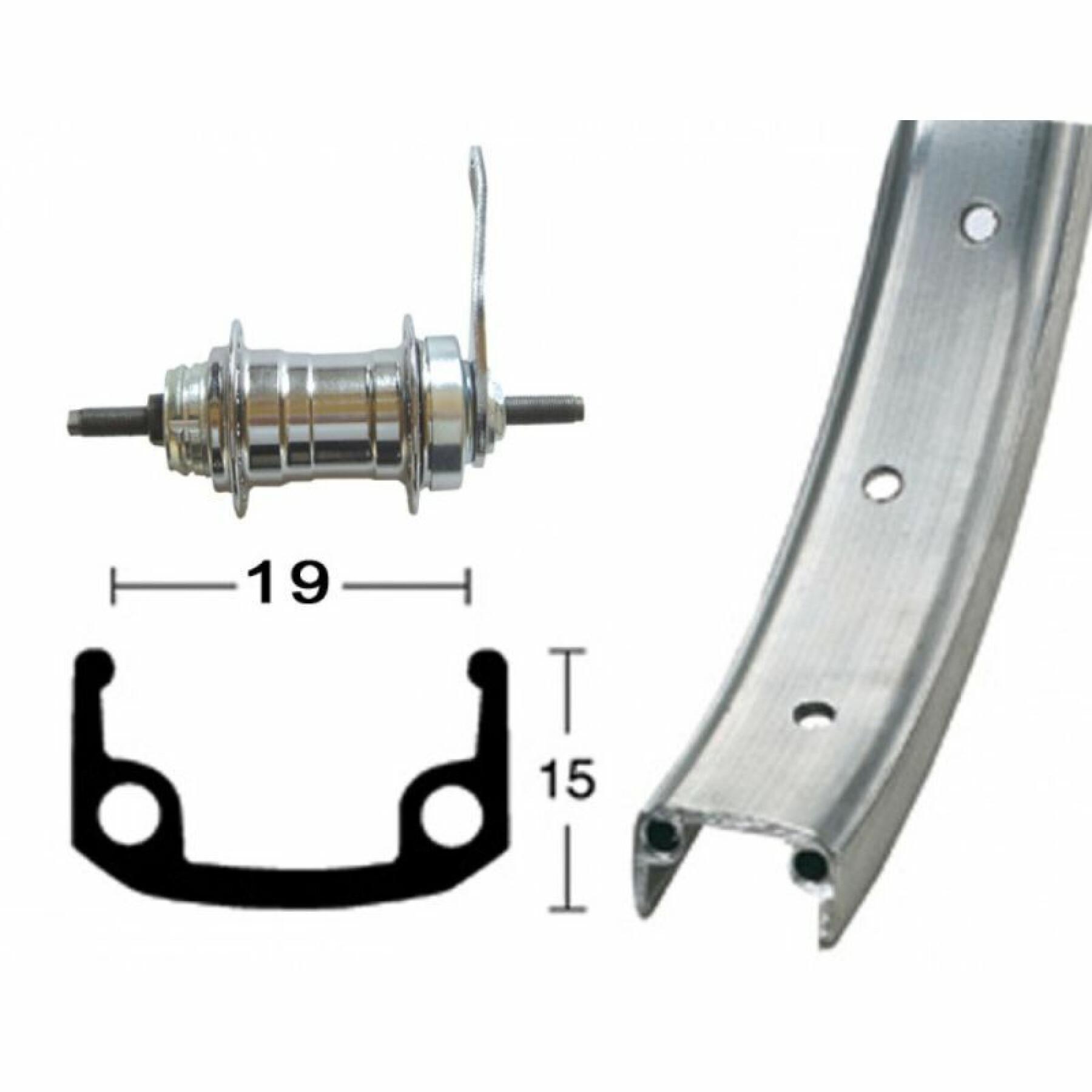 16-gaats aluminium ventiel achterwiel Roland 8.5 mm