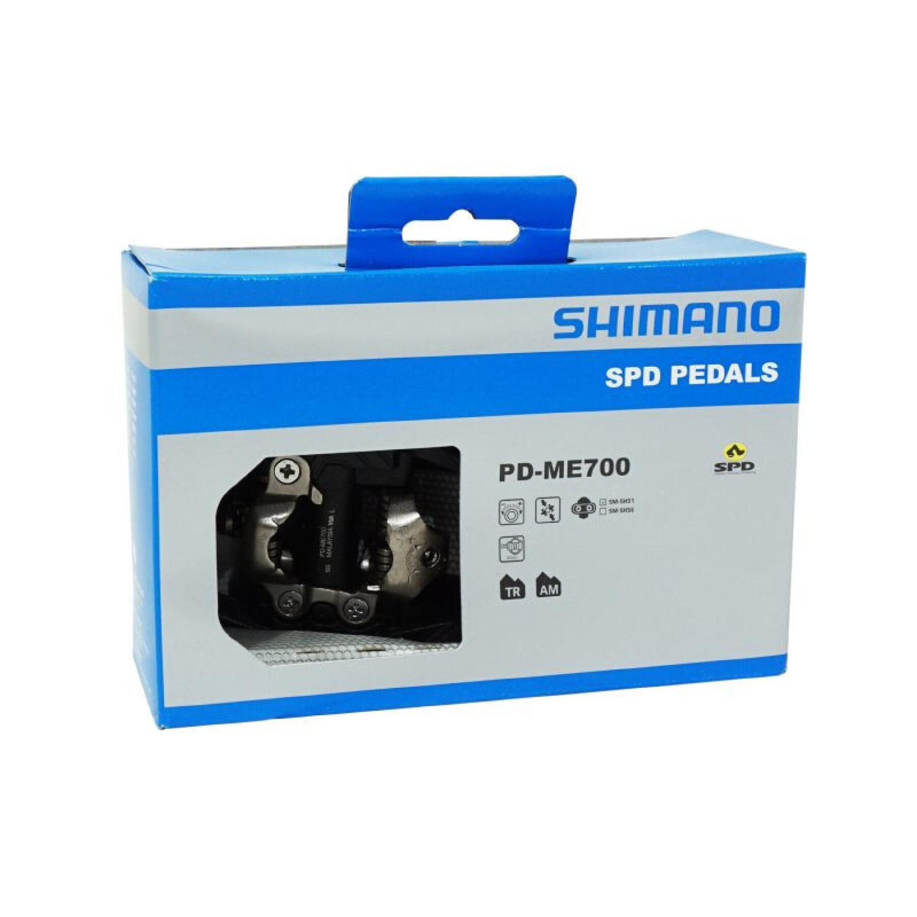 Automatische dubbelklikpedalen met platform en wiggen Shimano PD-ME700