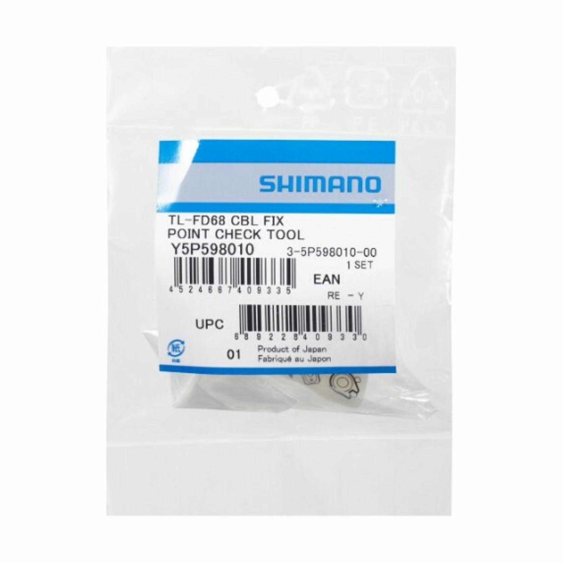 Controle van kabelbevestigingspunten Shimano TL-FD68