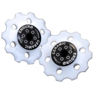 Derailleurwieltje Enduro Bearings Jockey wheel set XD-15 Vanilla-Shimano 9,10 or 11 Speed-White