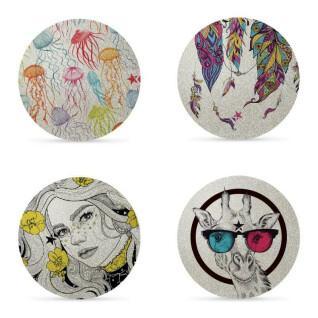 4 reflecterende, scheurvaste, herpositioneerbare stickers Myflash flash girl power