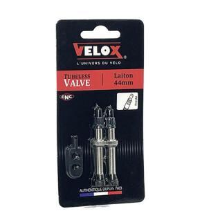Set van 2 messing binnenbandloze ventielen Velox Presta
