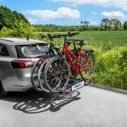 Fietsdrager platform voor 3 fietsen rapide op de trekhaak - compatible om 2 fietsen te plaatsen - max belasting 60kgs Eufab Amber