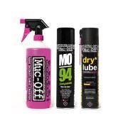 Schoner Muc-Off wash protect and lube kit dry