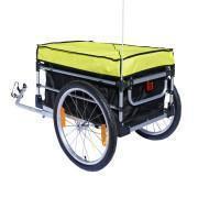 Multifunctionele fietskar met deksels met 20''-wielasbevestiging - montage rapide zonder gereedschap P2R